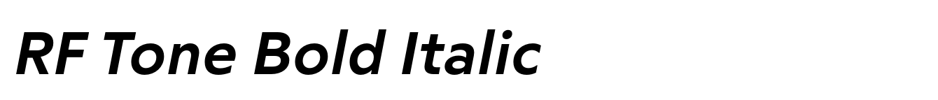 RF Tone Bold Italic image